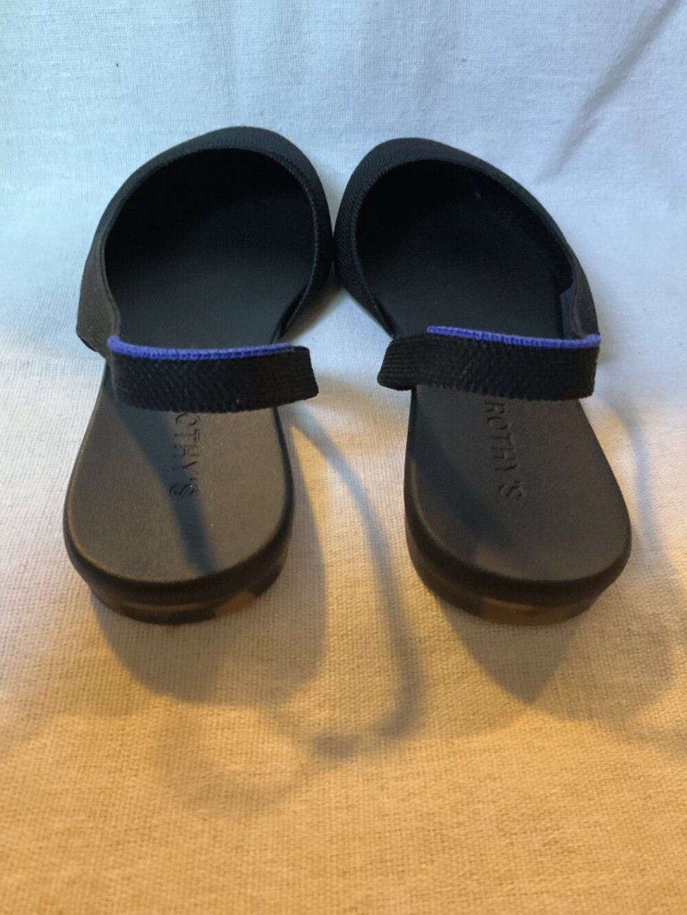 NWB Women’s Rothy’s The Almond Slingback, Black, Sz 10 - Picture 9 of 11